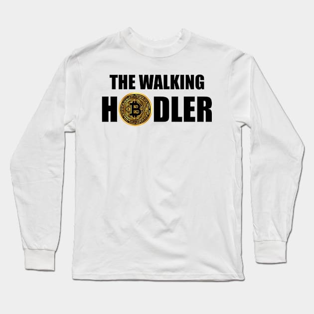 Crypto Investor - The walking hodler Long Sleeve T-Shirt by KC Happy Shop